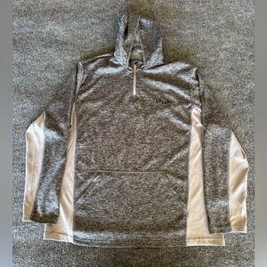 Huk Fishing Heather Gray Hoodie Size Large